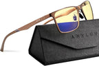 ANYLUV Blue Light Glasses Men, Relieve Eyestrain and Eye Protection, Al-Mg by ANYLUV