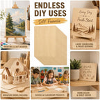 15 Pack Basswood Sheets 1/8 x 12 x 16 Inch, 3mm Plywood Sheets - Image 3