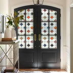 DKTIE Stained Glass Window Film Geometric Patterns, Fine Frosted Window Clings - Image 2