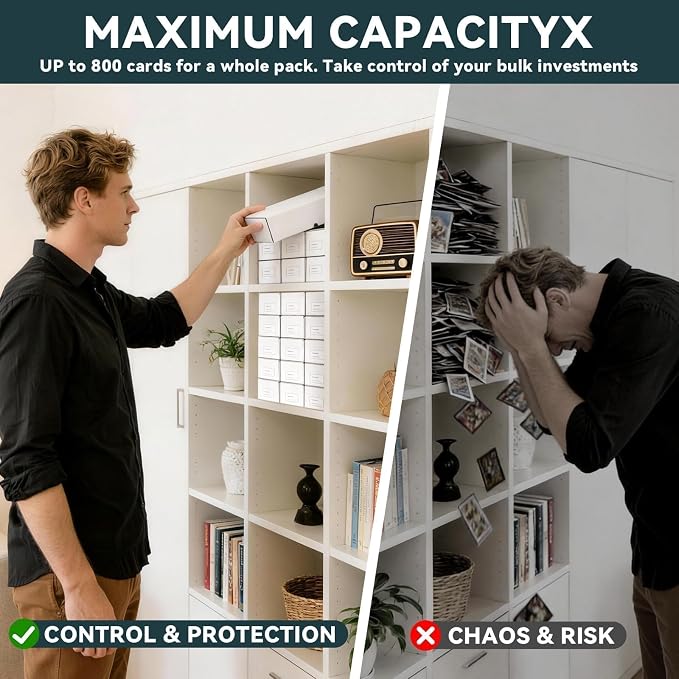Trading Card Storage Box 10-Pack, Sports & Collectible Cards, 12.8 INCH - Image 3
