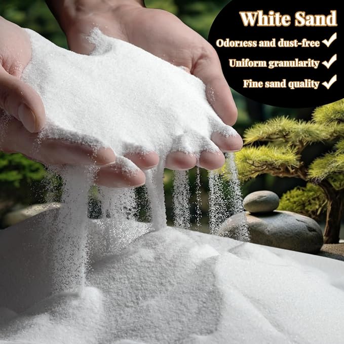 RAINFLOW 30 OZ Fine White Sand for Crafts - Image 2
