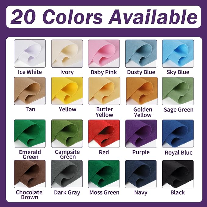 Purple Fabric Sheet 72" X 36", 1.4mm Thick Large Soft Durable Flexible Craft - Image 3