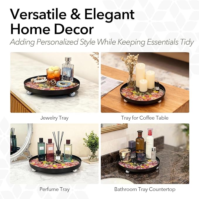 Auraeve All-in-One Craft Resin Tray Kit, 9.8" | Create Real Flower Tray - Image 6