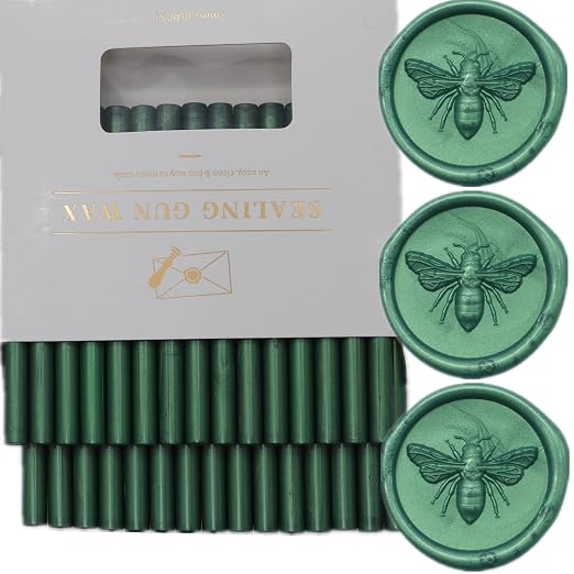 Wax Seal Sticks Pine Green, Mini Sealing Wax Gun Sticks Wedding Invitations - Image 7