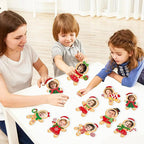 54Pcs Christmas DIY Paper Cutouts, Christmas Gingerbread Man Cut Outs Bulletin - Image 4
