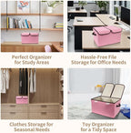 Foldable Fabric Storage Box, 16.5 x 11.8 x 9.8 inches, - Image 6
