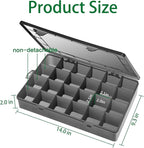 Gbivbe Large 24 Grids Plastic Organizer Box Adjustable Dividers, Art DIY Crafts - Image 5