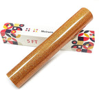 Bronze Glitter Heat Transfer Vinyl, Glitter Iron-On by Unknown