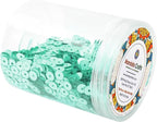 Mandala Crafts 6mm Flat Round Mint Sequins - Image 4