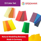 Stockmar Natural Modelling Beeswax: 15 Assorted Colors of Beeswax Sheets Safe - Image 2