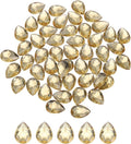 MECCANIXITY 50PCS Flat Back Acrylic Teardrop Gems 13x18mm Artificial Rhinestones by MECCANIXITY