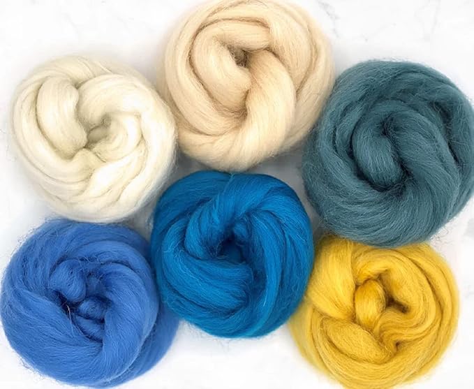 Revolution Fibers Dyed Wool Top | Shetland Collection of Crafting Fibers | by RevolutionFibers