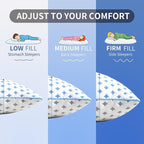 King Size Pillows Set of 2 for Sleeping, Cooling Adjustable Memory Foam Pillows - Image 5