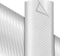 VViViD Premium 3D White Carbon Craft Vinyl Roll 1ft x 5ft – Bubble-Free Air by VVIVIDVINYL