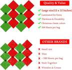 Outus 104 Pcs Colored Cellophane Sheets Cellophane Wrapping Paper - Image 2