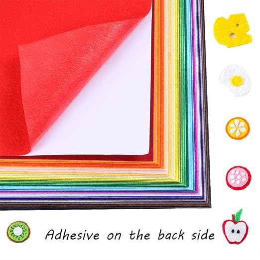 Caydo 30 Pcs 8" X 12" Adhesive Backed Felt Fabric Sheets, Adhesive Felt | - Image 3