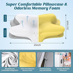 Cervical Neck Pillow for Pain Relief, Ergonomic Side Sleeper Pillow for Sleeping - Image 4