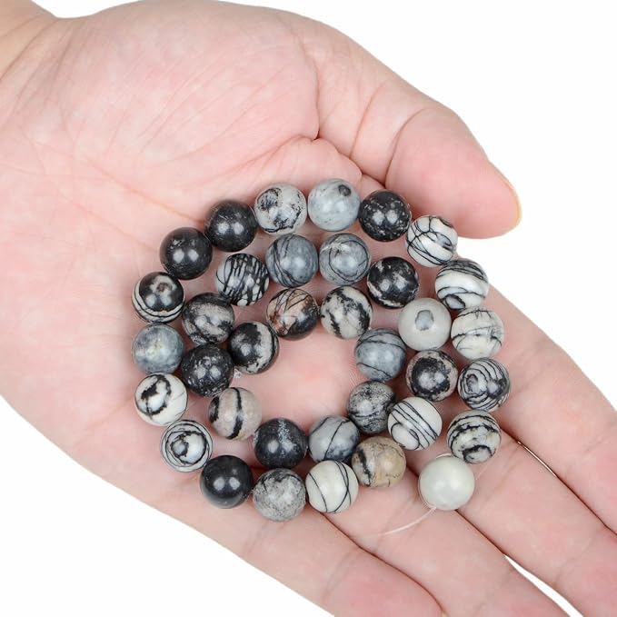 AD Beads Natural Gemstone Round Loose Beads 15" - Image 3