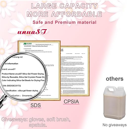 Silica Gel Flower Drying, 10 LBS Flower Drying Silica by Reusable, Silica Gel - Image 3