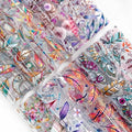 ONEART | 10 Pieces Bohemian Printed Clear PVC Vinyl Sheets, A4 Size See Through by ONEART