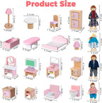 Kizfarm Wooden Dollhouse Furniture Set - Image 6