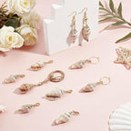 SUNNYCLUE 10Pcs Seashell Charms Oval Ocean Beach Spiral Natural Cowrie Conch - Image 6