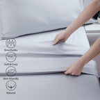 Cotton Full Flat Sheet Only, 600 Thread Count 100% Egyptian Cotton Top Sheet - Image 3