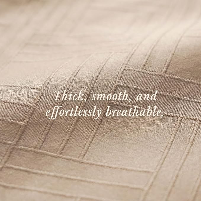 Threadmill California King Size Sheets | 800 Thread Count Jacquard Celine Light - Image 7