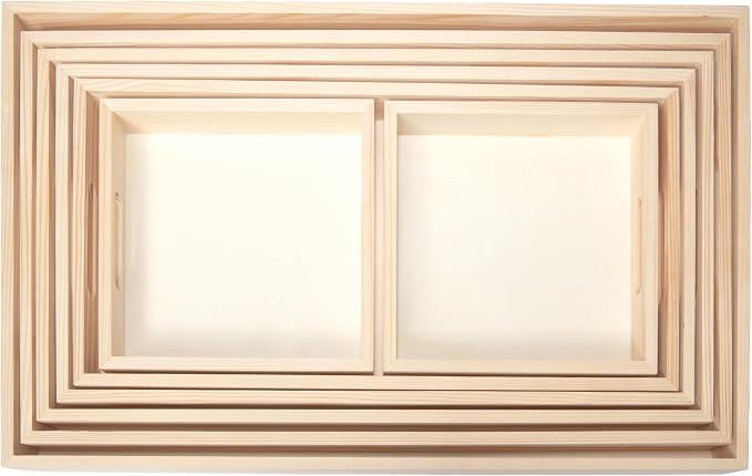 Wooden Nested Serving Trays, Unfinished Rectangle Trays - Image 3