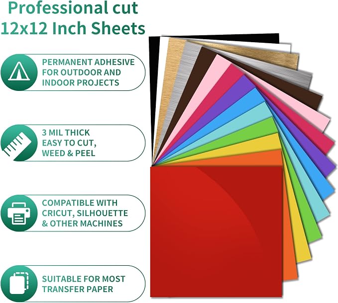 Glossy Black Permanent Vinyl for Cricut - Image 5
