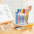Absonic Pencil Holder for Kids, 360 Rotating Pen Holder for Desk Organizer and - Image 6