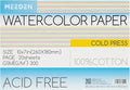 MEEDEN Watercolor Paper Block, 100% Cotton Watercolor Paper Pad of 20 Sheets by MEEDEN