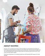 Nicpro 5 PCS Detail Paint Brushes, Extra Fine Tip 000 Miniature Painting Artist - Image 7