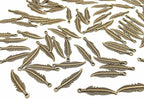 ALIMITOPIA 100pcs Alloy Feather Charms Pendants Easter Angel Wing Feather by ALIMITOPIA