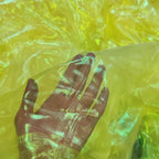 Yellow Iridescent Organza Fabric - Image 9