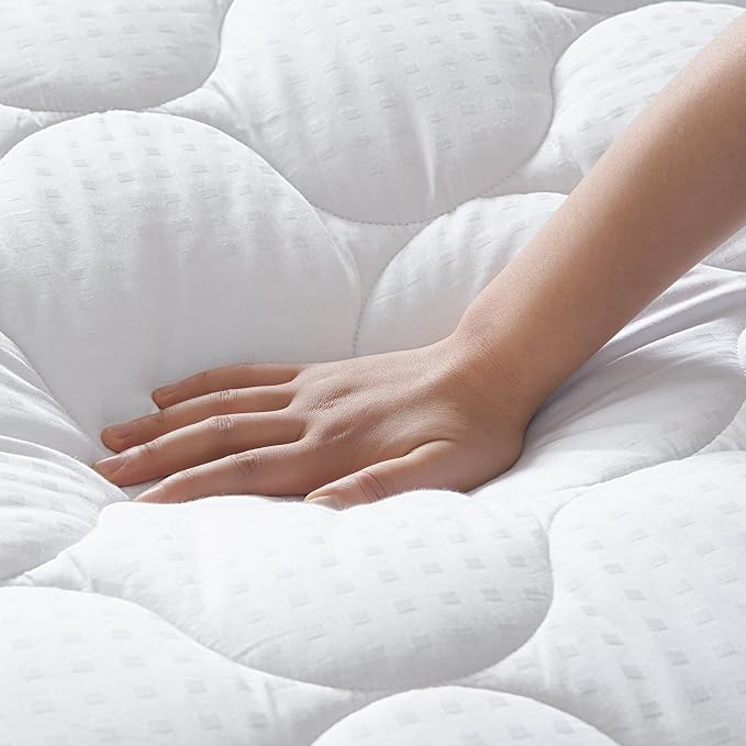LEISURE TOWN Olympic Queen Mattress Pad Cover Mattress Topper Cotton Top Pillow - Image 3