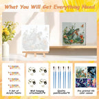 4 Pack Animals Paint by Numbers Kit - Image 5