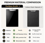 2 Pack Acrylic Clipboard, Glossy Black, 12.5 x 9 in Letter Size | 2mm hard - Image 5
