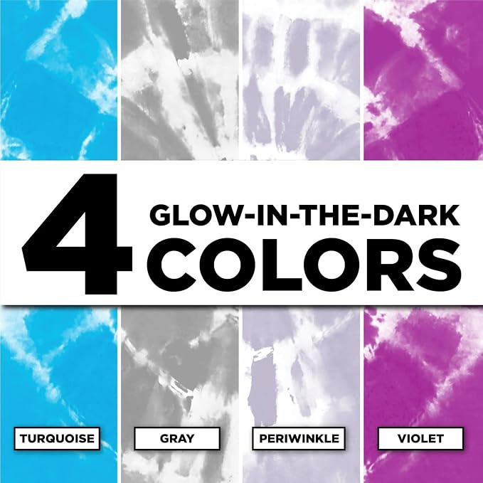 Tulip Glow in The Dark Cosmic Galaxy 4-Color Tie-Dye Kit - Image 5