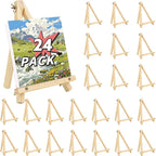 24 Pack 9 Inch Easel for Painting, Wooden Easel Stand Canvas Stand for Sign by WSICSE