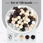 ASTARON 100 Pcs 15mm Silicone Beads - Image 2