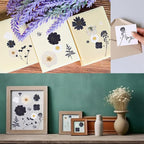 115Pcs Black Dried Pressed Flowers - Image 5