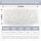 Mulctun 6Lb White Rocks for Plants, 1/4"-3/4" White Pebbles, Decorative Stones - Image 5