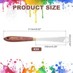 MECCANIXITY Pack of 1 Palette Knife No.28, 8.6" Long Palette Knives - Image 2