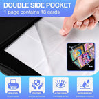60 Pack 1080 Pockets Binder Card Sleeves Double-Sided 9 Pocket Trading Card - Image 5