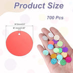 MECCANIXITY 700 Pcs Flat Round Sequins 15mm/0.6 Inch Loose Paillettes Craft - Image 2