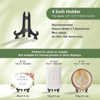 Artliving 4 Inch Acrylic Card Display Stands, Small Plastic Easels and - Image 3