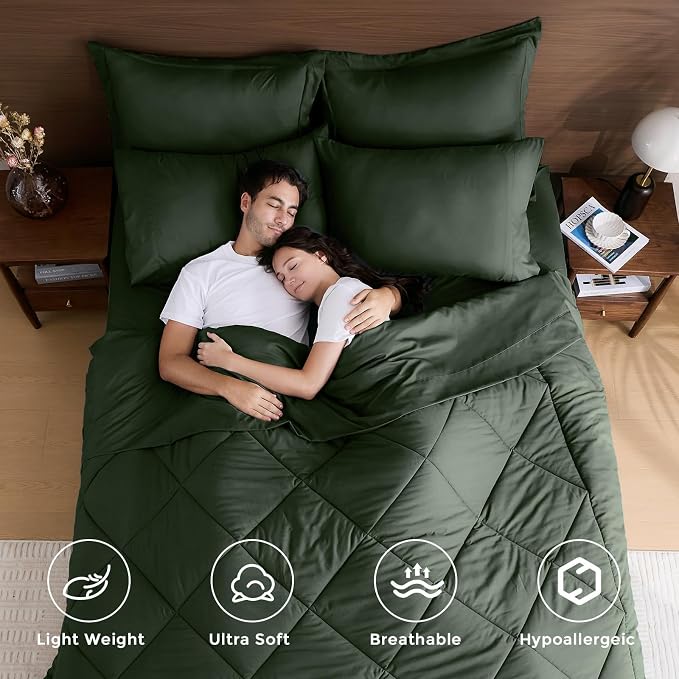 HEVUMYI Army Green Twin-XL Comforter Set - Image 2