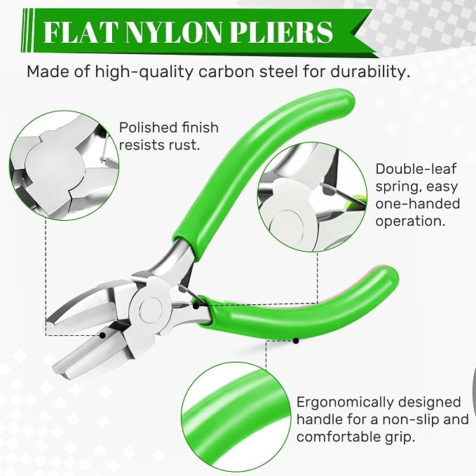 Mudder 2 Pieces Jewelry Making Tool Bail Making Pliers 6 in 1 Jewelry Wire - Image 3