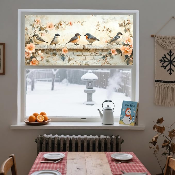 IVN Privacy Window Film 39.3x17.7 Inch Static Cling Decorative Window Film - Image 8